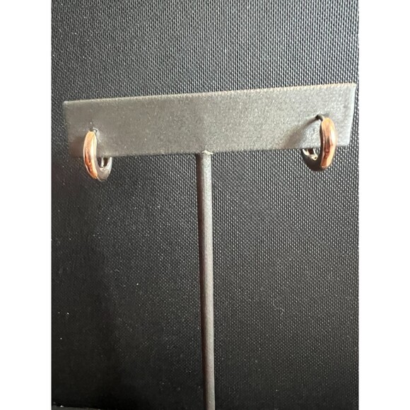 IBB Two Tone Sterling Silver Earrings(Mix N Match compatible) - Picture 1 of 4